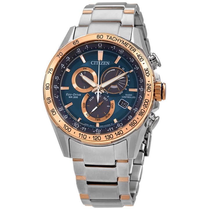 Photo: Citizen PCAT Chronograph Eco-Drive Blue Dial Mens Watch CB5916-59L