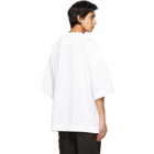 Juun.J White Embroidered Logo T-Shirt