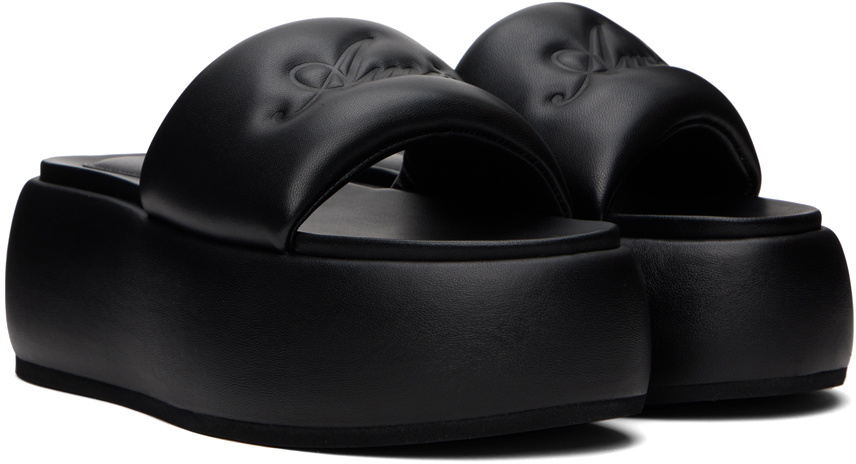 AMIRI Black Script Platform Sandals Amiri AMIRI Black Script Platform Sandals Amiri