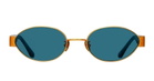 Linda Farrow Sadie - Yellow Gold / Aqua Sunglasses