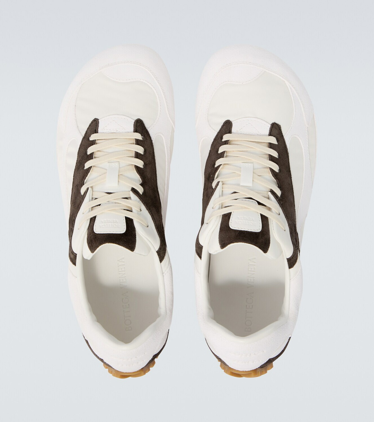 Bottega Veneta Orbit Flash suede-trimmed sneakers