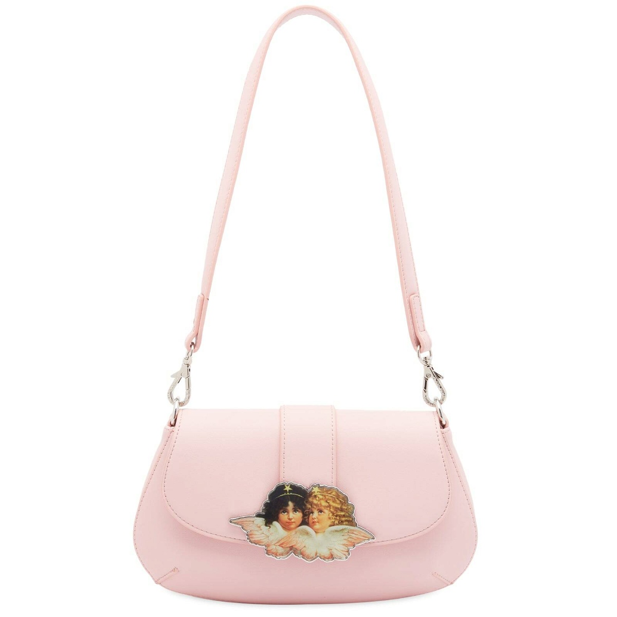 Photo: Fiorucci Women's Angel Baguette Bag in Pink