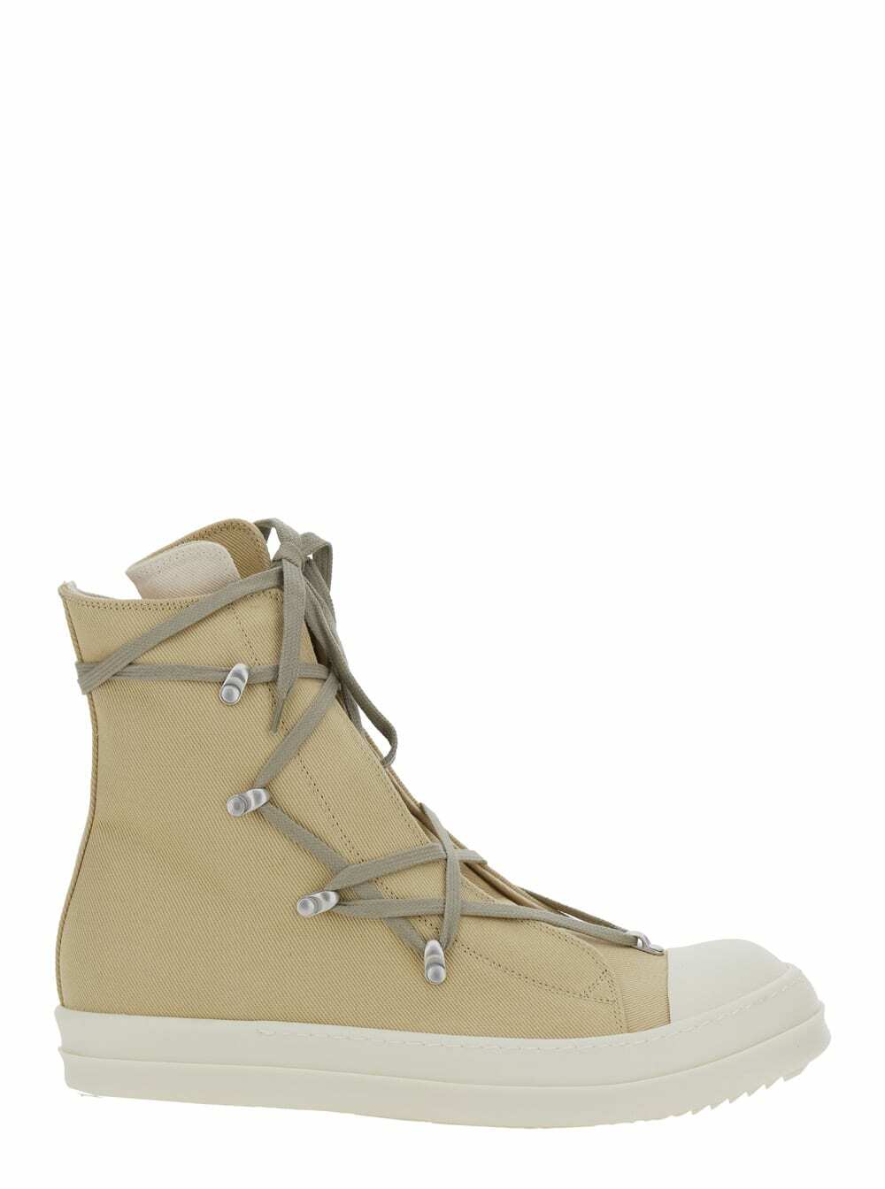Rick Owens DRKSHDW Gray Slashed Sneakers Rick Owens Drkshdw