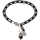 Alexander McQueen Black Divided Skull Bracelet