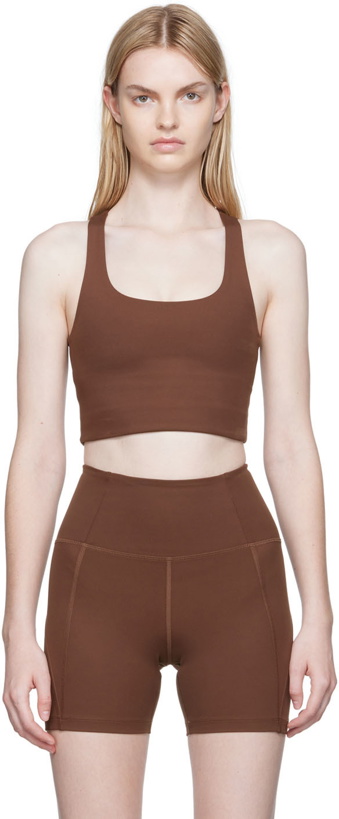 Photo: Girlfriend Collective Brown Paloma Sport Bra