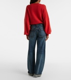 Khaite Karo mid-rise barrel-leg jeans