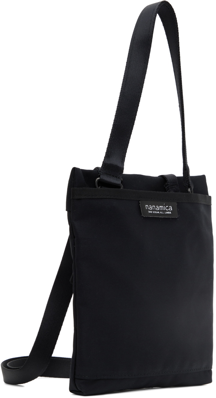 nanamica Black Water-Repellent Messenger Bag
