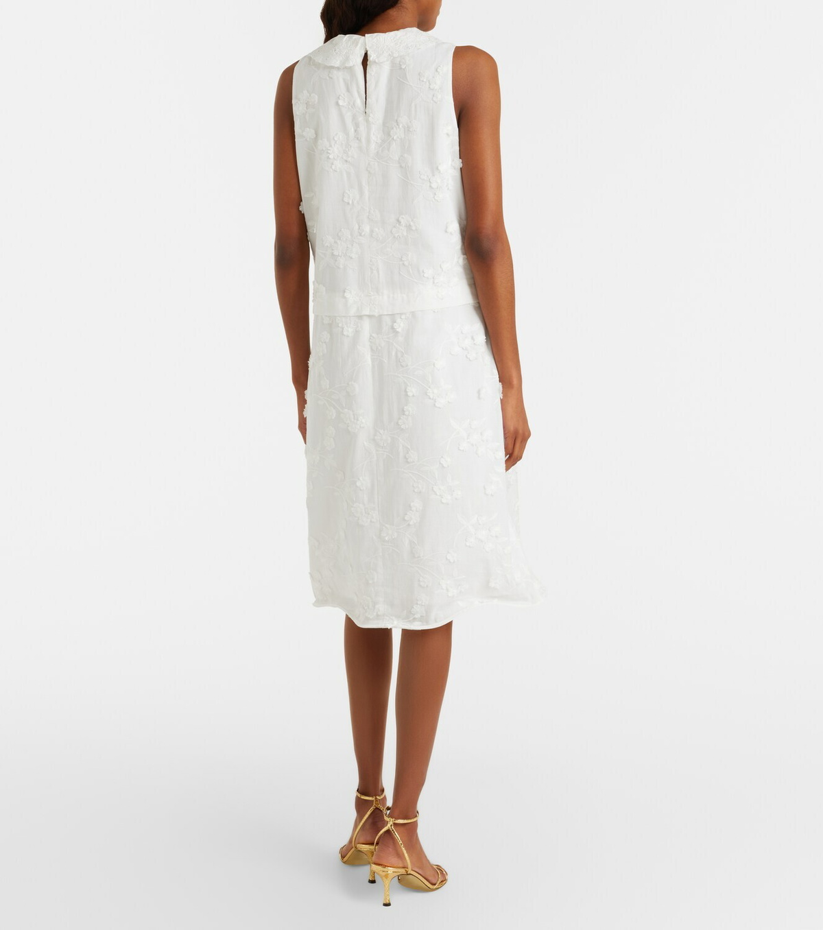 Dorothee Schumacher Light Volumes cotton fil coupé midi dress