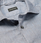 Ermenegildo Zegna - Puppytooth Cotton Shirt - Men - Blue