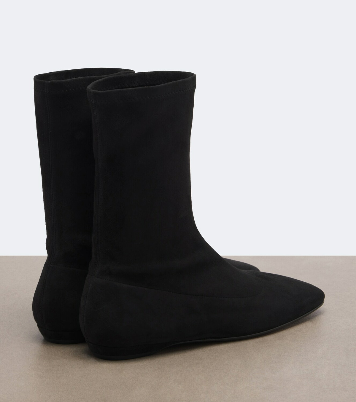 The Row Cindy suede ankle boots