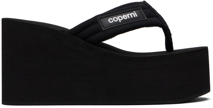 Photo: Coperni Black Wedge Heeled Sandals
