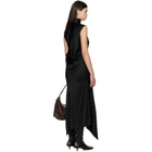 Acne Studios Black Satin Midi Dress