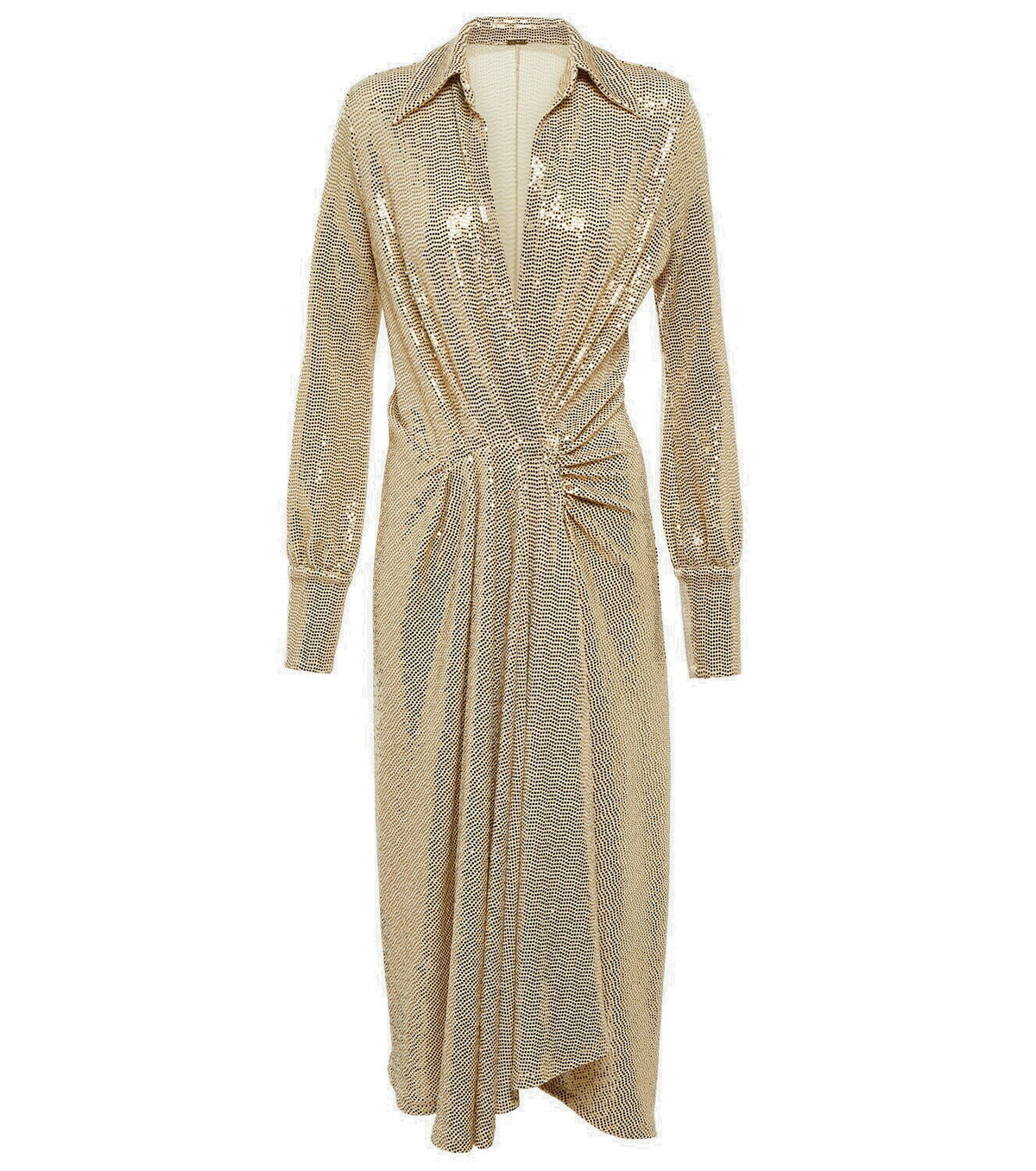 【Dodo Bar Or】 Sequined gatheredミディドレス Dodo Bar Or Joelle sequined gathered midi dress Dodo Bar Or