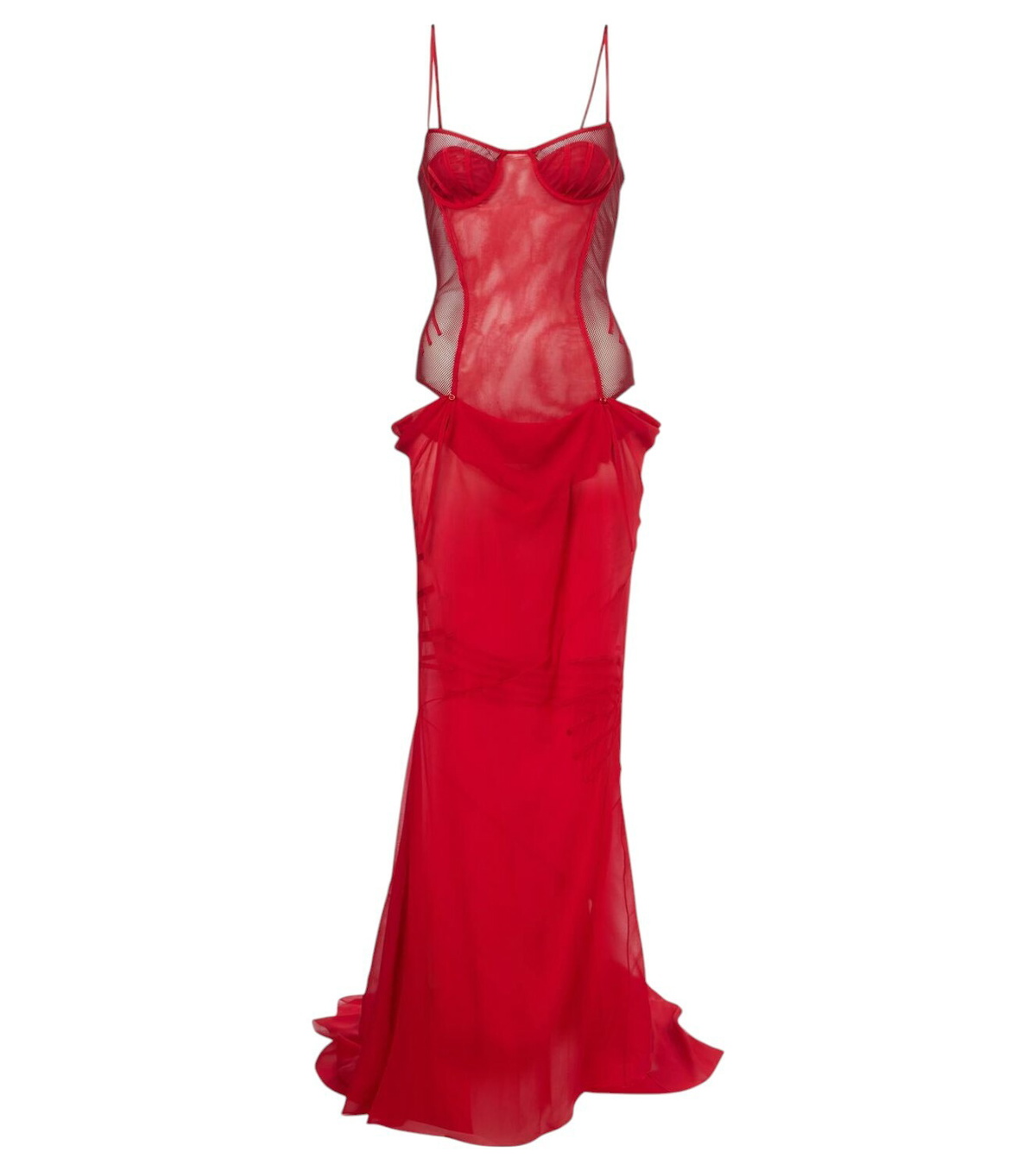 The Attico Saskia printed halter neck maxi dress The Attico