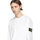 Stone Island White Jersey Long Sleeve T-Shirt