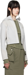 HYEIN SEO Beige Dyed Crop Jacket