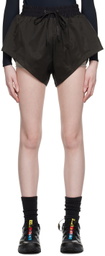 Templa Black Cropped Shorts