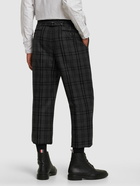 THOM BROWNE - Tartan Flannel Wool Pants