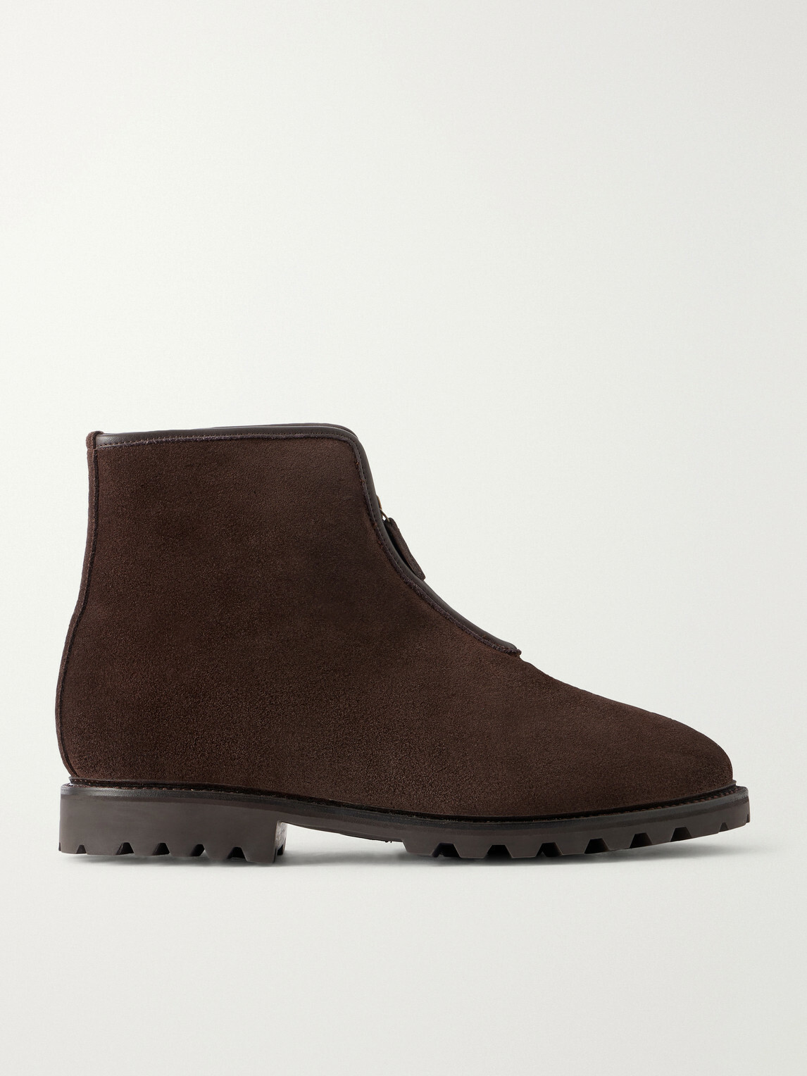 MORJAS - Alpine Shearling-Lined Suede Chelsea Boots - Brown