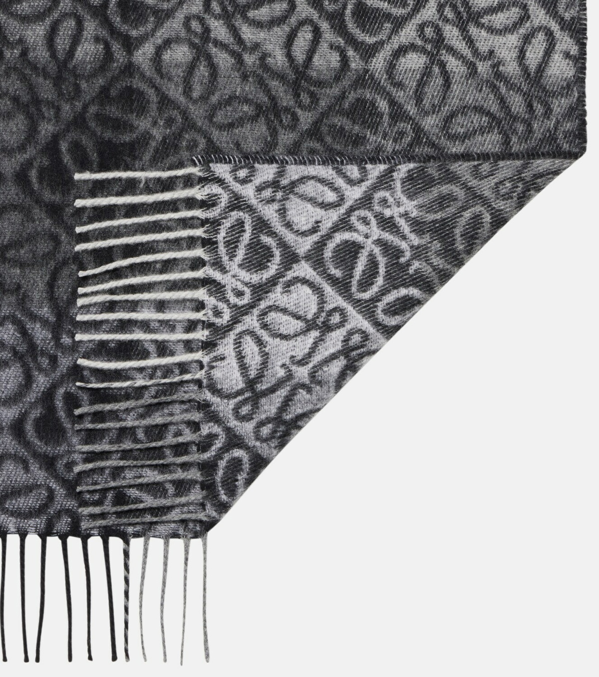 Loewe Anagram wool and cashmere scarf
