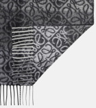 Loewe Anagram wool and cashmere scarf