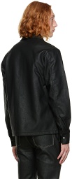Séfr SSENSE Exclusive Black Matsy Faux-Leather Jacket