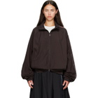 Y-3 Burgundy Gradient 3-Stripes Nylon Track Jacket