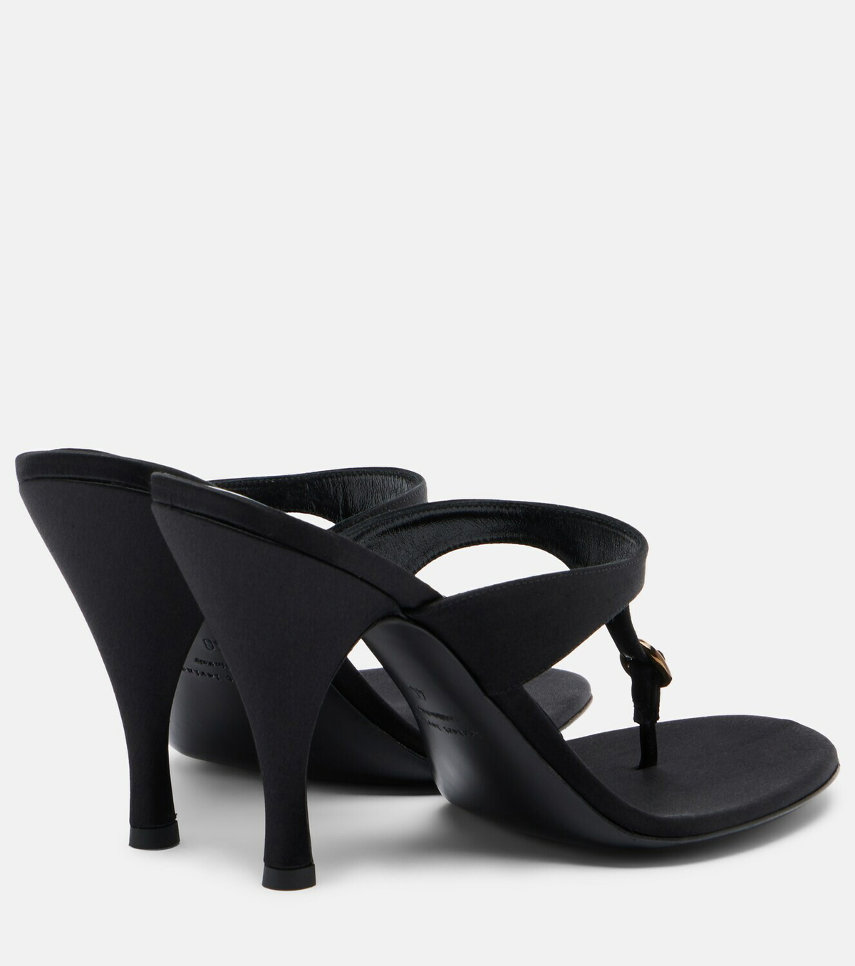 Herbert Levine Kiss And Tell satin thong sandals