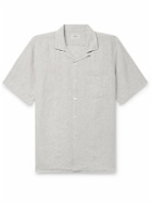 Hartford - Palm Convertible-Collar Linen Shirt - Neutrals