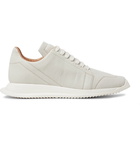 Rick Owens - Oblique Full-Grain Leather Sneakers - Men - White