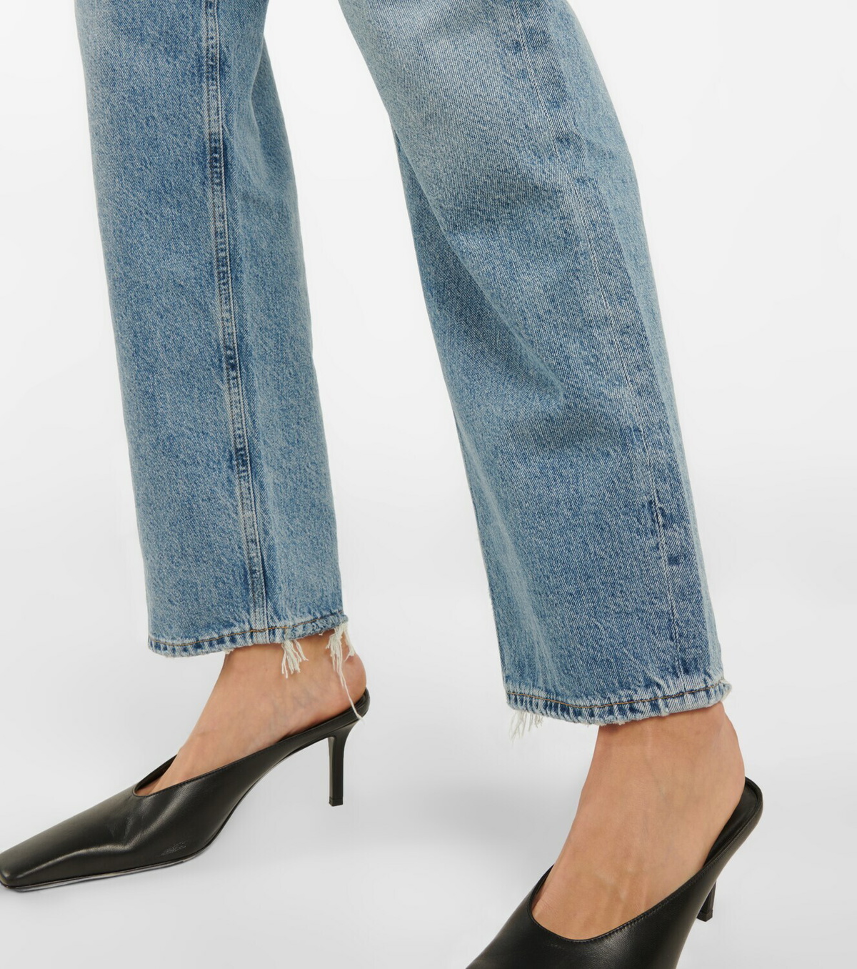 Agolde - Criss Cross high-rise straight jeans