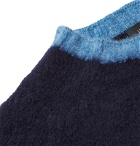 Howlin' - Slim-Fit Contrast-Tipped Wool Sweater - Blue