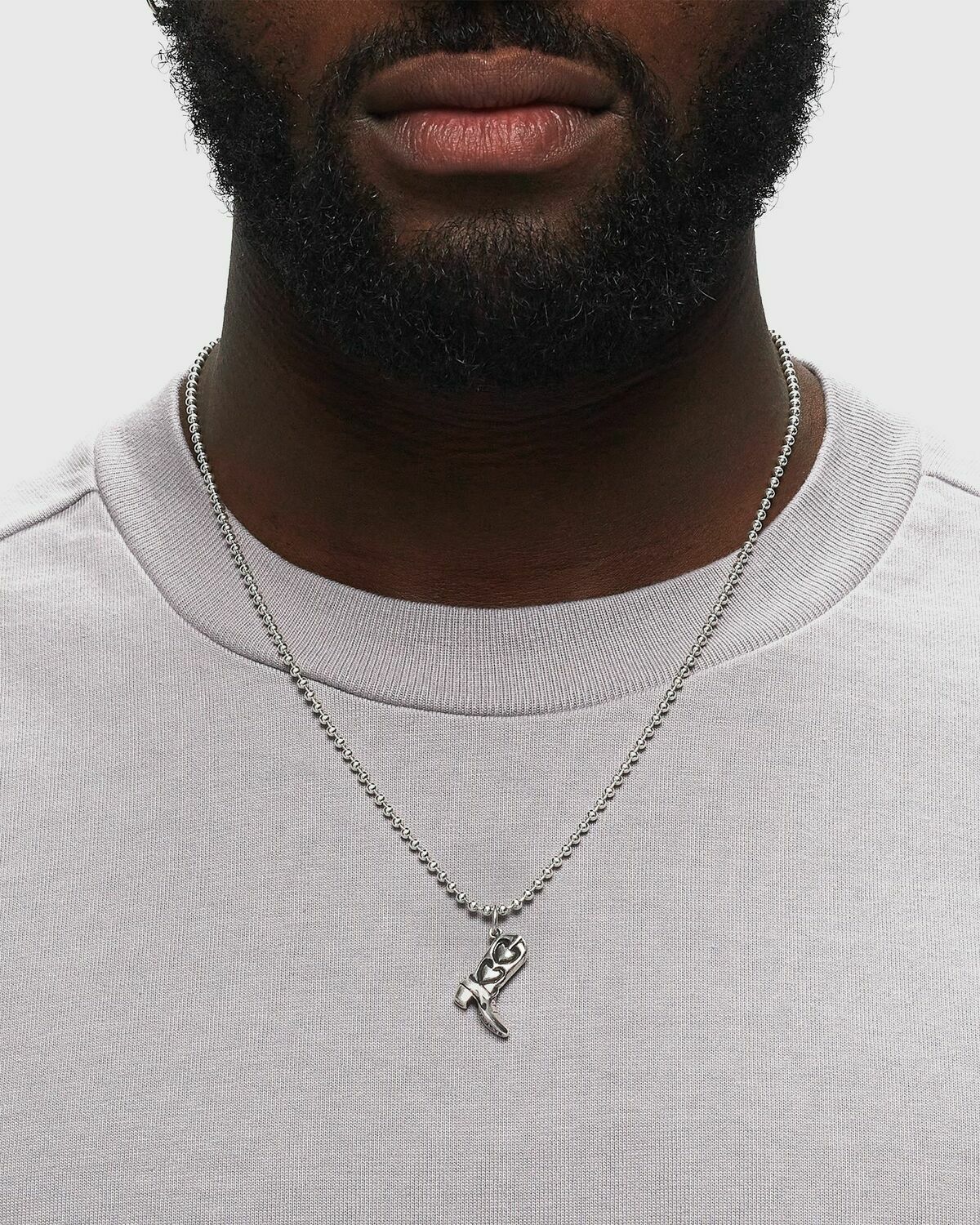 TwoJeys Boot Necklace silver Mens Jewellery