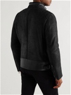 Belstaff - Westlake Slim-Fit Shearling-Lined Full-Grain Leather Jacket - Black