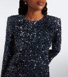 Alémais Ellie sequined open-back minidress