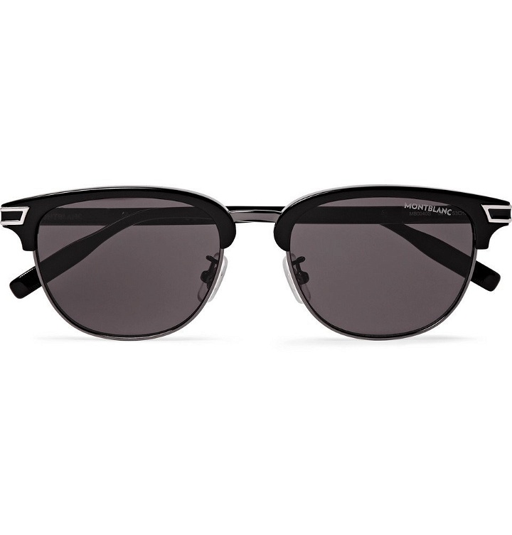 Photo: Montblanc - Navigator D-Frame Acetate And Silver-Tone Sunglasses - Black