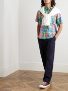 Polo Ralph Lauren - Clady Convertible-Collar Checked Cotton-Voile Shirt - Blue