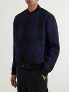 Givenchy - Checked Twill Varsity Jacket - Blue