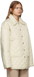 Trunk Project Off-White Collar Quilted Jacket