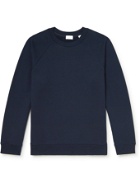 HANDVAERK - Loopback Cotton-Jersey Sweatshirt - Blue