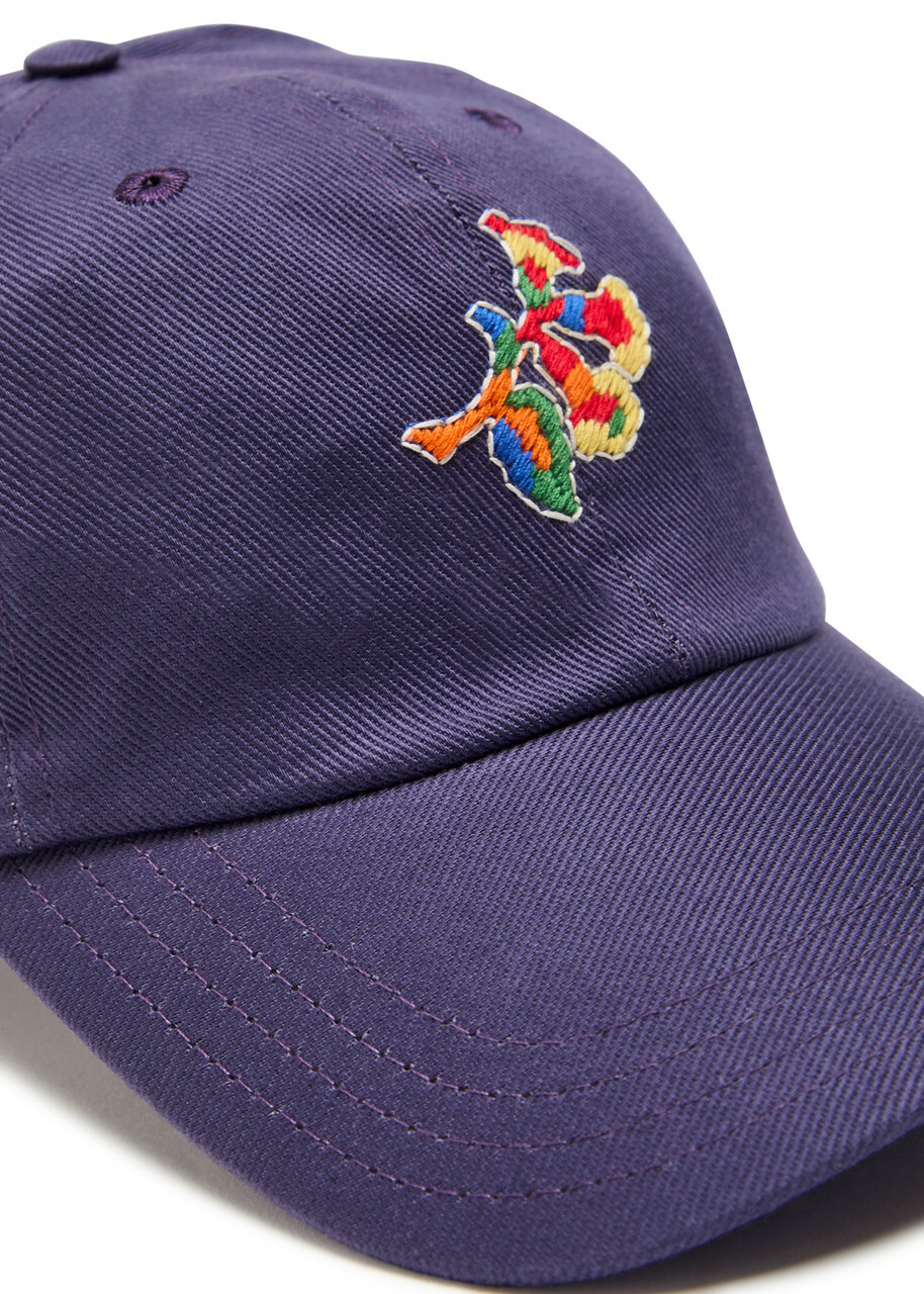 Drake's Embroidered Cotton-twill cap - Navy - One Size