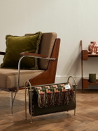 Soho Home - Meard Gold-Tone and Leather Magazine Rack