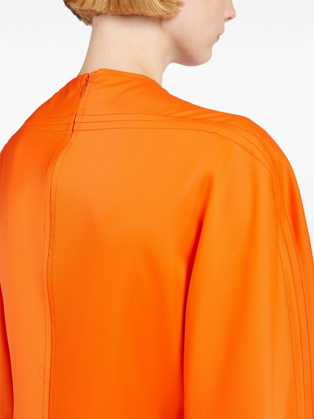 Ferragamo Orange V-Neck Maxi Dress Salvatore Ferragamo