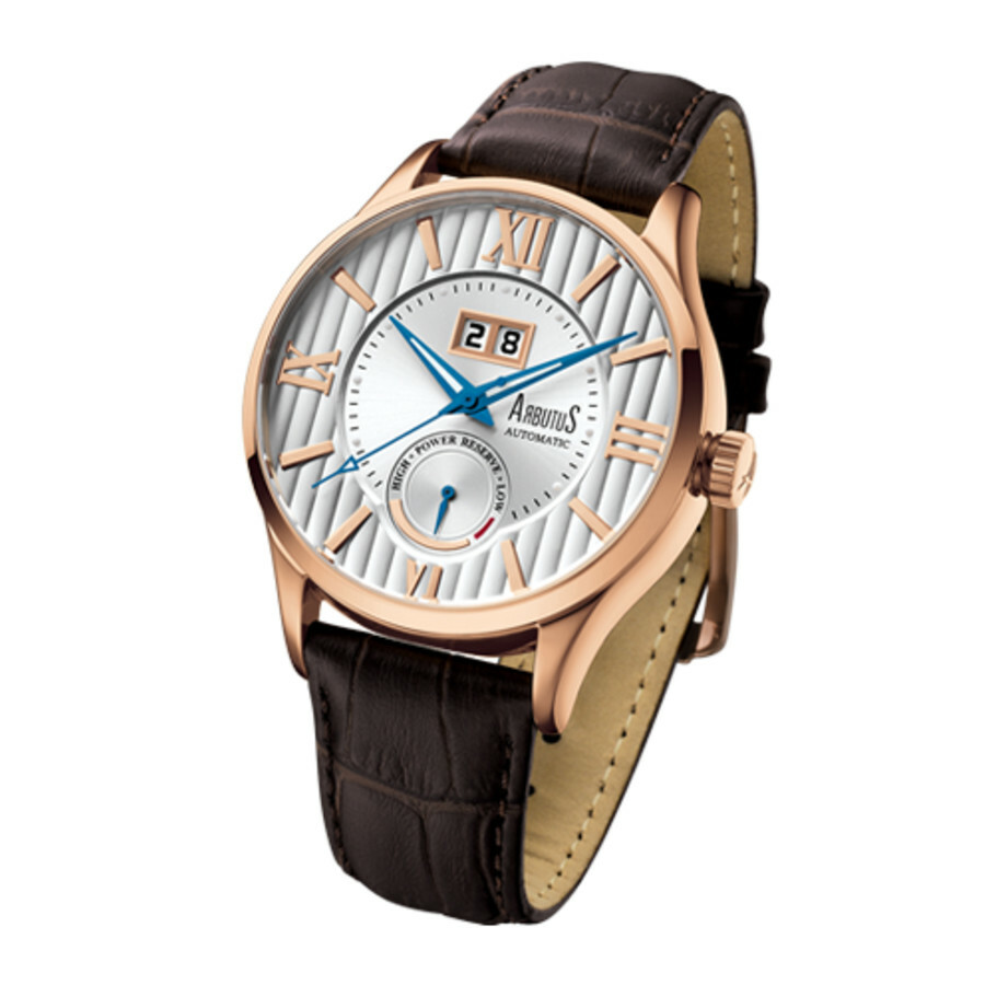 Arbutus Automatic White Dial Mens Watch AR915RWF