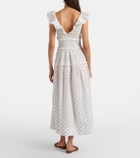 Dôen Sorina floral cotton midi dress