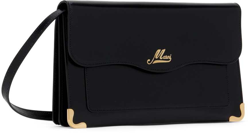 Marni Black Wavy Pouch Shoulder Bag Marni Marni Black Wavy Pouch Shoulder Bag Marni