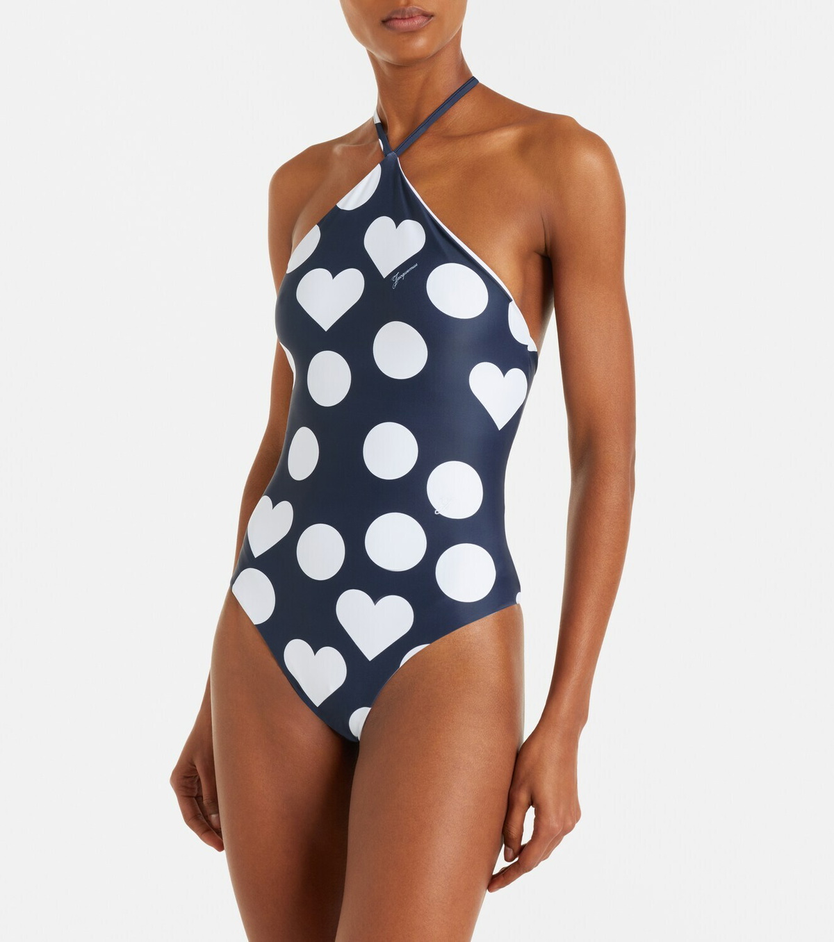 Jacquemus Bastide printed halterneck swimsuit