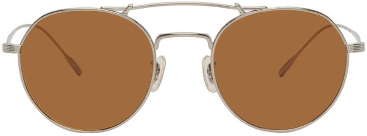 Photo: Oliver Peoples Silver Reymont Sunglasses