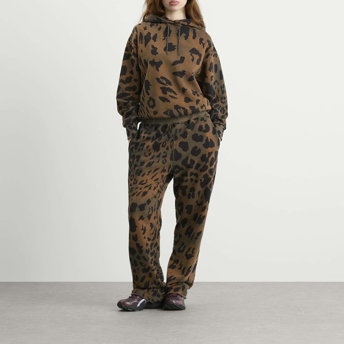 Aries Women's Leopard Tie Dye Hoodie in Multi