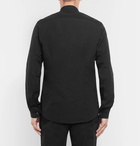 Barena - Grandad-Collar Cotton-Poplin Shirt - Men - Black